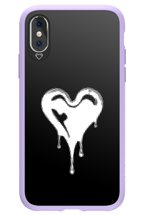 Heart Black - Apple iPhone XS