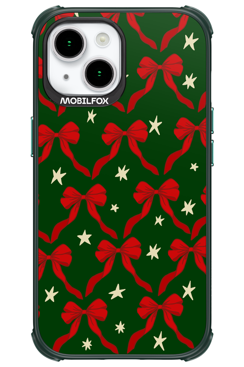 Bow & Stars (Green) - Apple iPhone 15