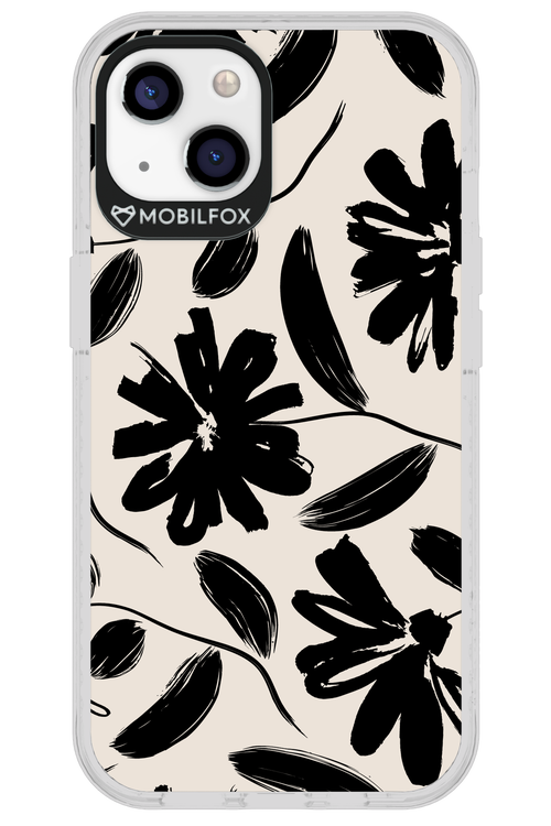 Monochrome Flowerss - Apple iPhone 13