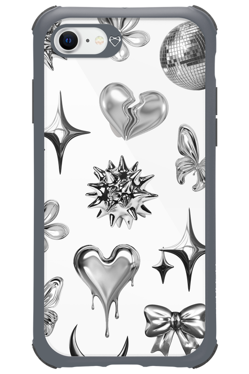 Silver Zone Transparent - Apple iPhone 8