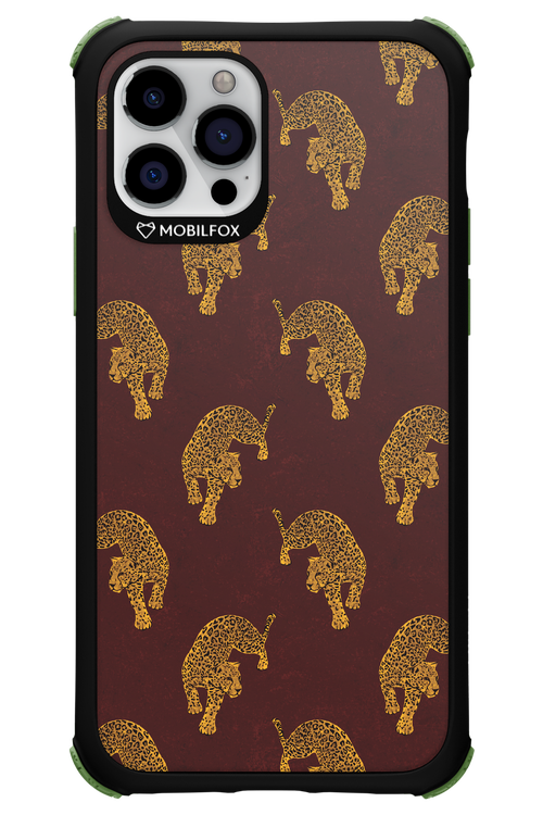 Burgundy Leopard Pattern - Apple iPhone 12 Pro