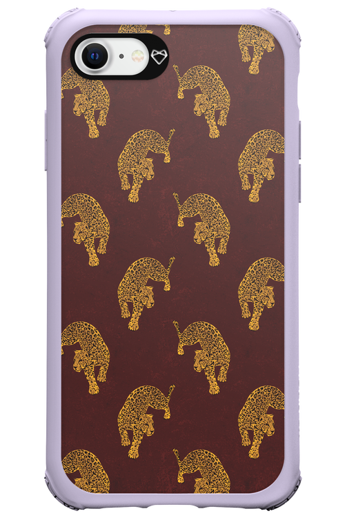 Burgundy Leopard Pattern - Apple iPhone 7