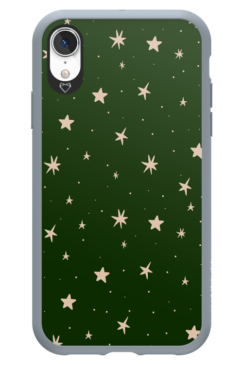 Forest Green Stars - Apple iPhone XR