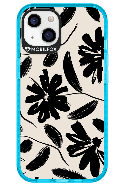 Monochrome Flowerss - Apple iPhone 13