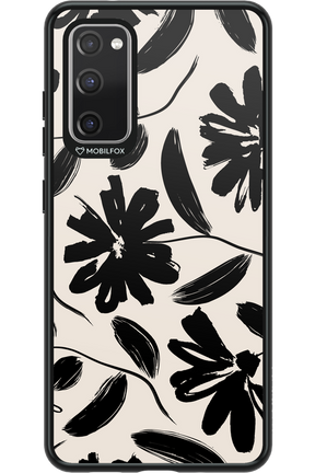 Monochrome Flowerss - Samsung Galaxy S20 FE