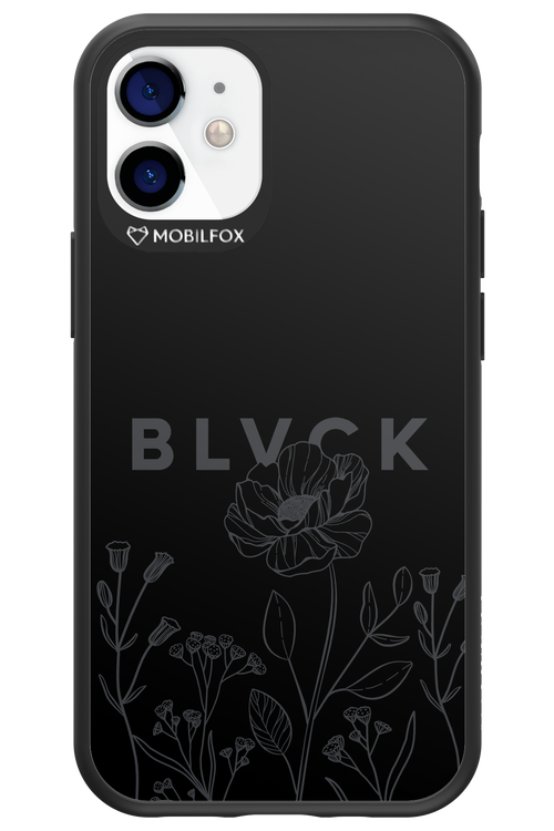 Black Flowers - Apple iPhone 12 Mini