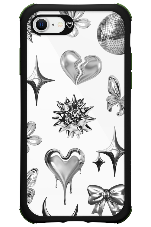 Silver Zone Transparent - Apple iPhone SE 2020