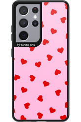Sprinkle Heart Pink - Samsung Galaxy S21 Ultra