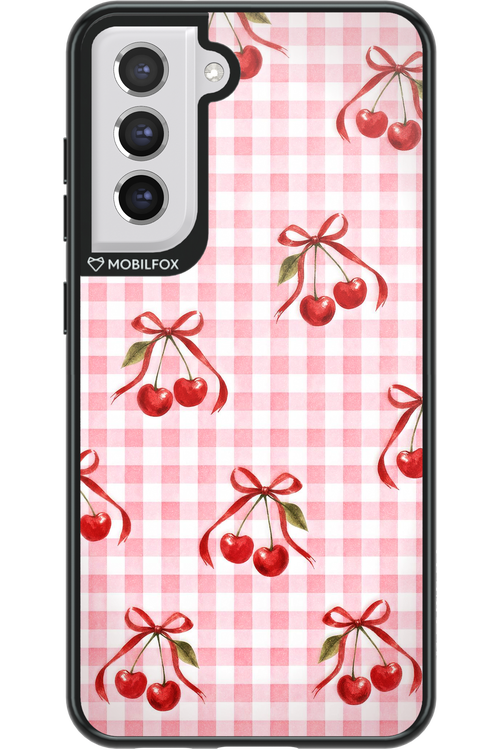 Pink Cherry Checked 2.0 - Samsung Galaxy S21 FE