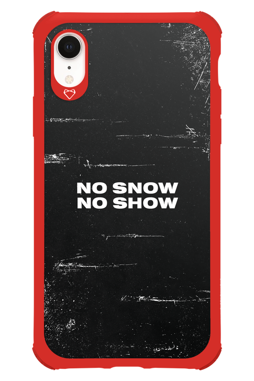 No snow, no show - Apple iPhone XR