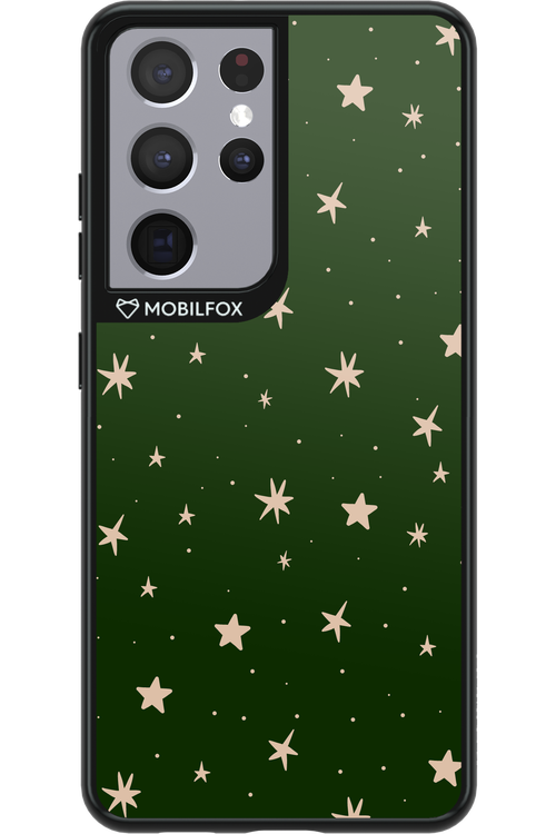 Forest Green Stars - Samsung Galaxy S21 Ultra