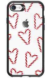 Candy Cane Hearts - Apple iPhone 8