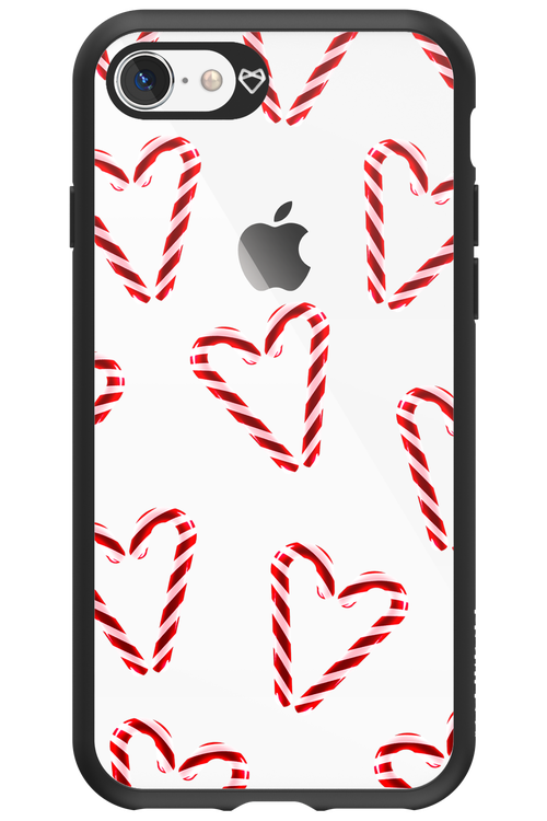 Candy Cane Hearts - Apple iPhone 8