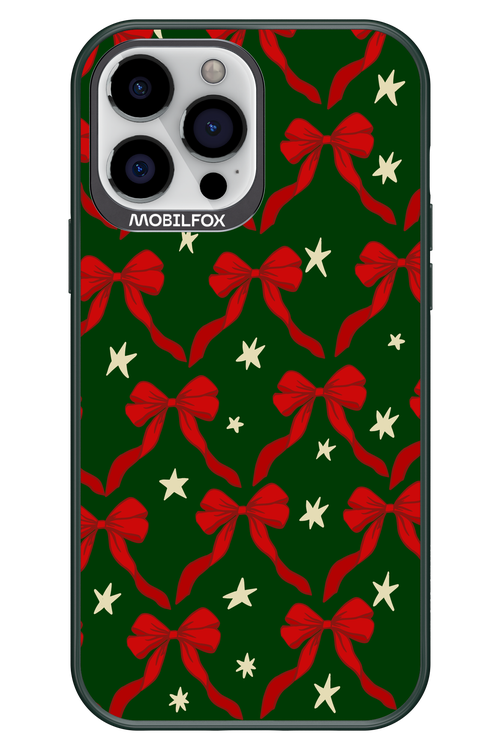 Bow & Stars (Green) - Apple iPhone 13 Pro Max
