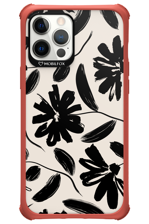 Monochrome Flowerss - Apple iPhone 12 Pro Max