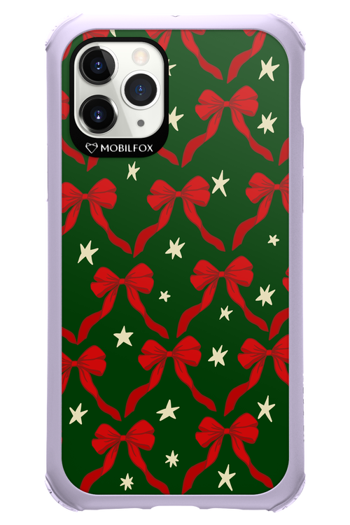 Bow & Stars (Green) - Apple iPhone 11 Pro