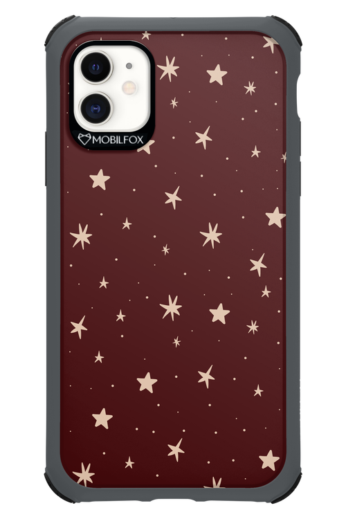 Burgundy Stars - Apple iPhone 11