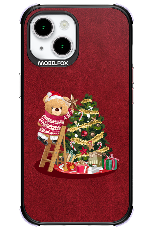 Christmas Bear (Burgundy) - Apple iPhone 15