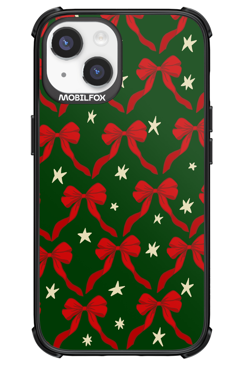Bow & Stars (Green) - Apple iPhone 14