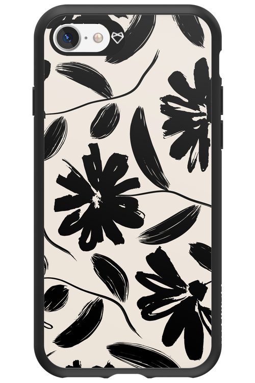 Monochrome Flowerss 2.0 - Apple iPhone 7