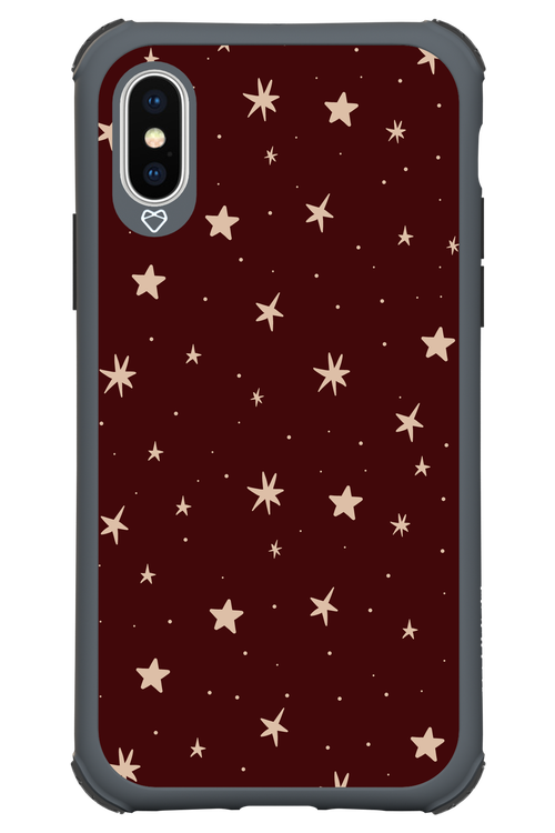 Burgundy Stars - Apple iPhone XS