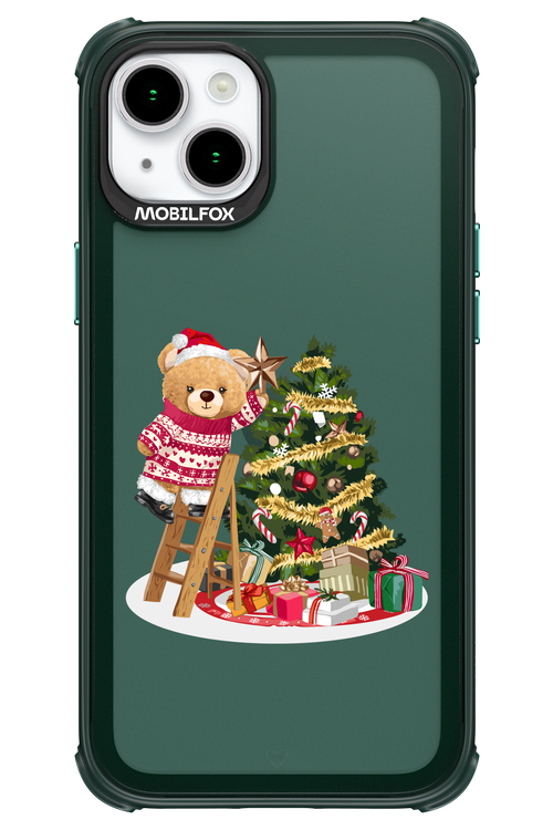 Christmas Bear (Transparent) - Apple iPhone 15 Plus