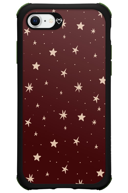 Burgundy Stars - Apple iPhone 8