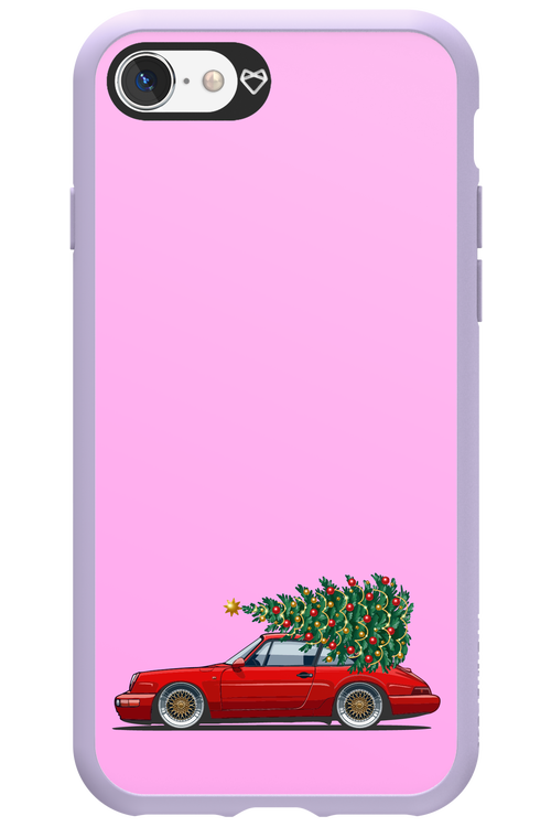 XMAS Car Pink - Apple iPhone SE 2020