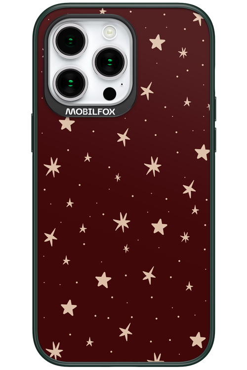 Burgundy Stars - Apple iPhone 15 Pro Max