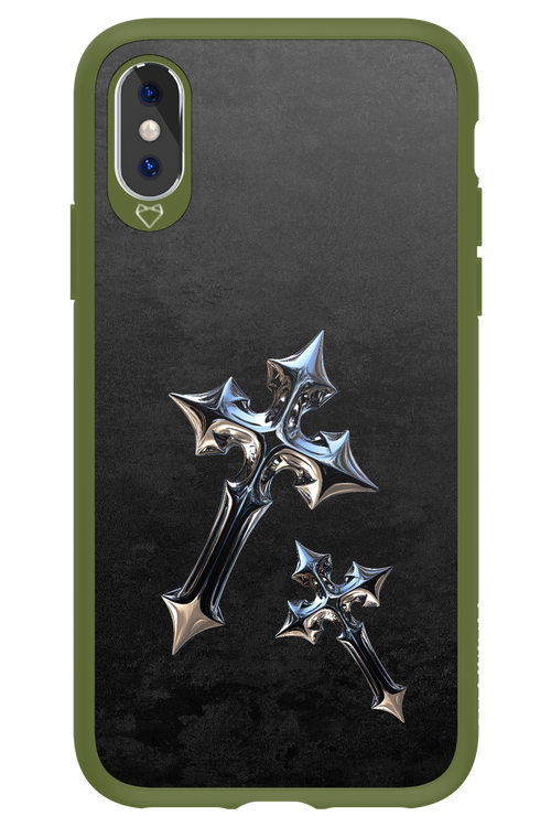 Chrome Crosses - Apple iPhone X