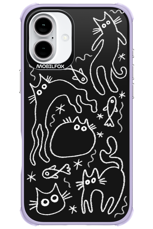 CHALK_CATS 2.0 - Apple iPhone 16 Plus