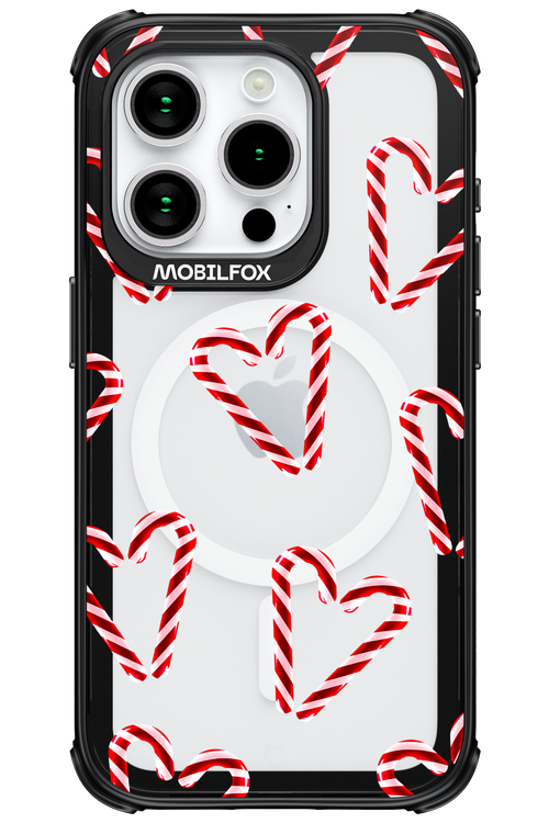 Candy Cane Hearts - Apple iPhone 15 Pro