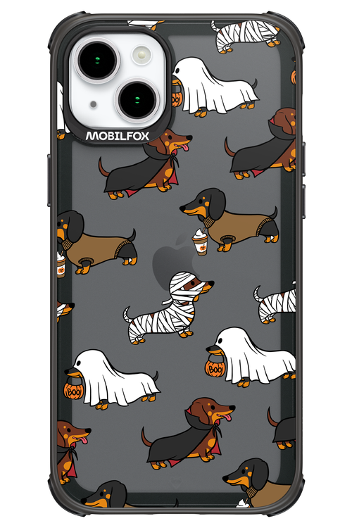 Scary Dachshund (Transparent) - Apple iPhone 15 Plus