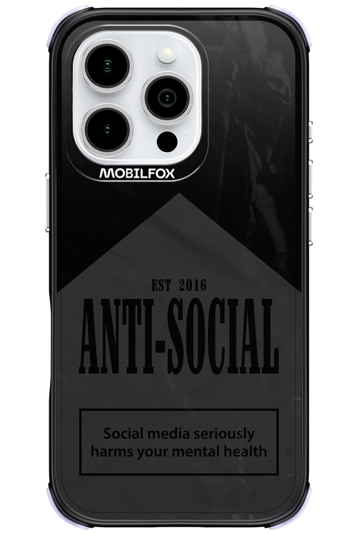 ANTI-SOCIAL (BLVCK) 2.0 - Apple iPhone 16 Pro