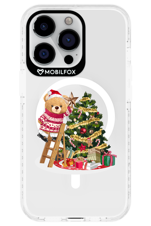 Christmas Bear (Transparent) - Apple iPhone 13 Pro