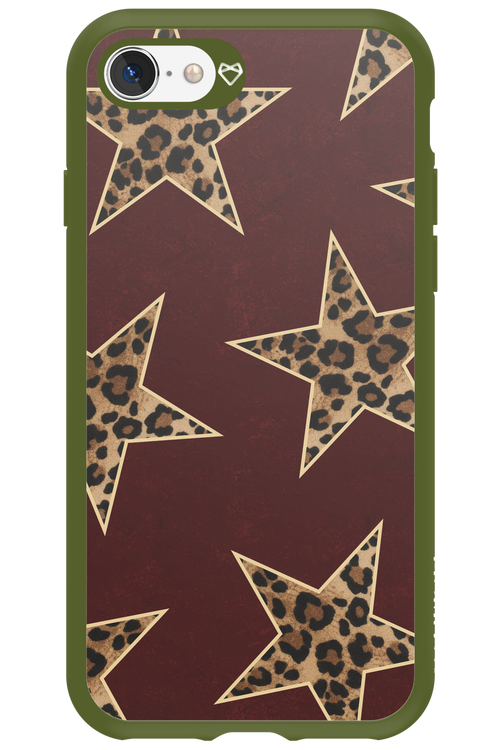 Wild Stars Burgundy - Apple iPhone SE 2022