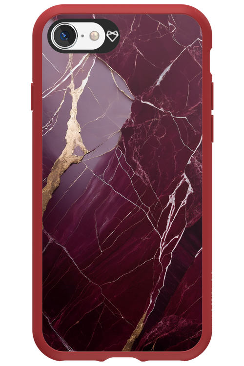 Burgundy Marble - Apple iPhone 8