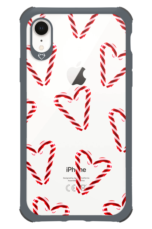 Candy Cane Hearts - Apple iPhone XR