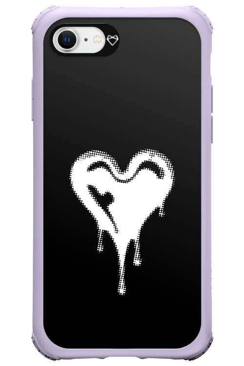 Heart Black - Apple iPhone SE 2020