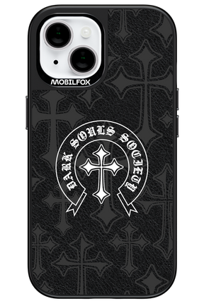 Dark Souls Society (Leather) - Apple iPhone 15