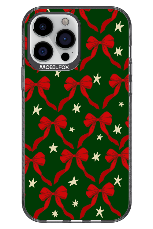 Bow & Stars (Green) - Apple iPhone 13 Pro Max