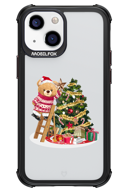 Christmas Bear (Transparent) - Apple iPhone 13 Mini