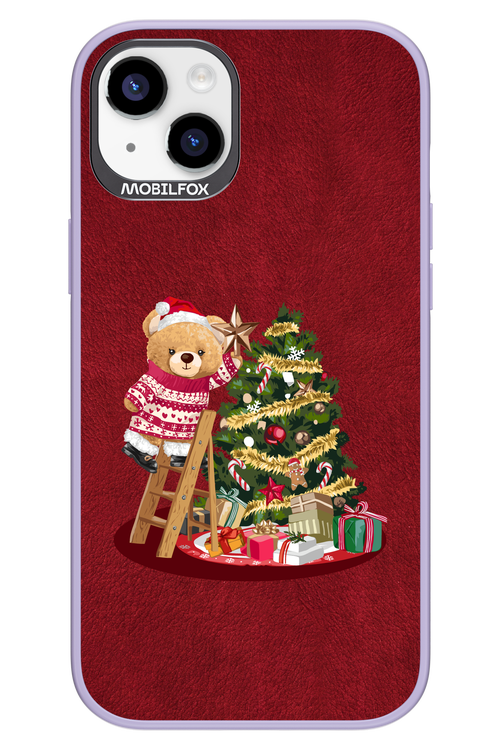 Christmas Bear (Burgundy) - Apple iPhone 14 Plus