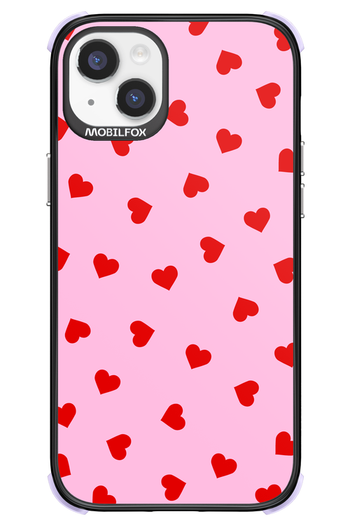 Sprinkle Heart Pink - Apple iPhone 14 Plus