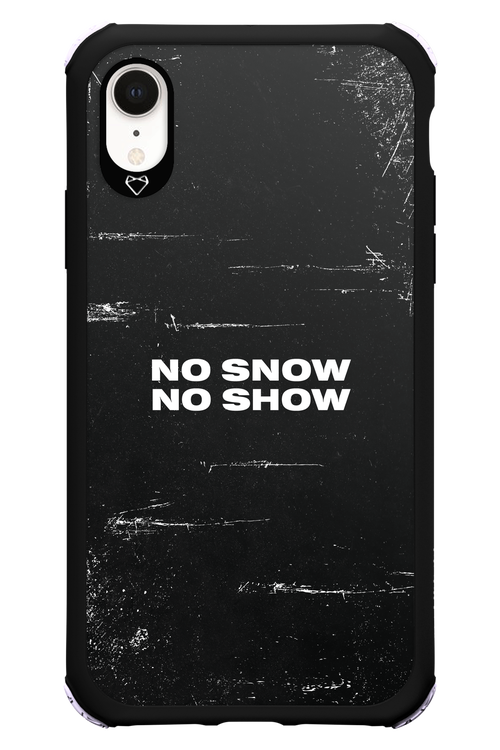 No snow, no show - Apple iPhone XR