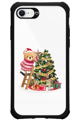 Christmas Bear (Transparent) - Apple iPhone SE 2022