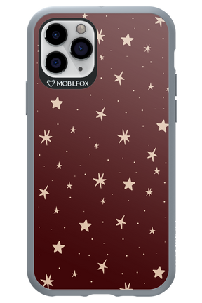 Burgundy Stars - Apple iPhone 11 Pro