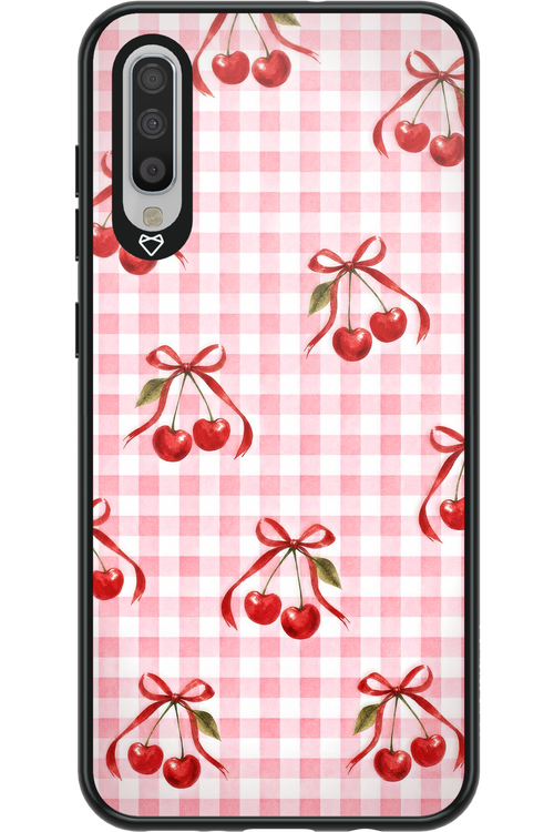 Pink Cherry Checked 2.0 - Samsung Galaxy A70