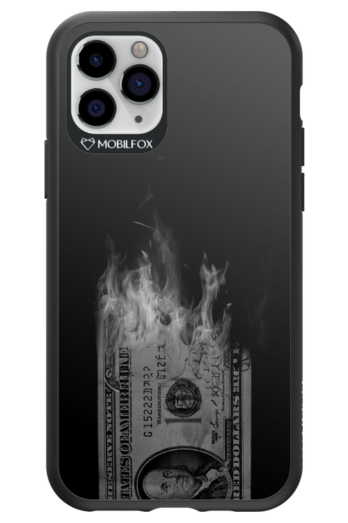 Money Burn B&W - Apple iPhone 11 Pro