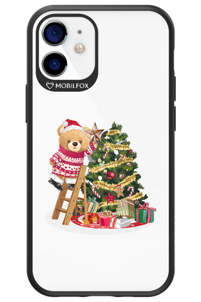 Christmas Bear (Transparent) - Apple iPhone 12 Mini